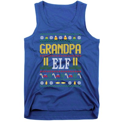 Grandpa Elf Funny Christmas Ugly Xmas Vintage Gift Tank Top