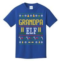 Grandpa Elf Funny Christmas Ugly Xmas Vintage Gift Kids T-Shirt