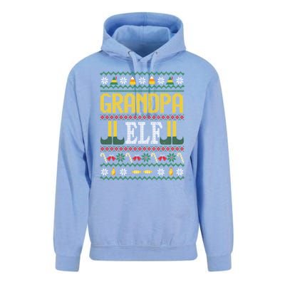 Grandpa Elf Funny Christmas Ugly Xmas Vintage Gift Unisex Surf Hoodie