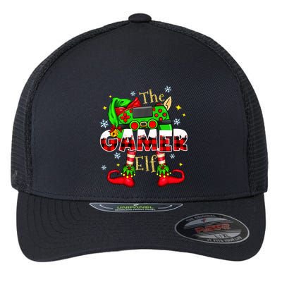 Gamer Elf Family Matching Group Christmas Video Game Xmas  Flexfit Unipanel Trucker Cap
