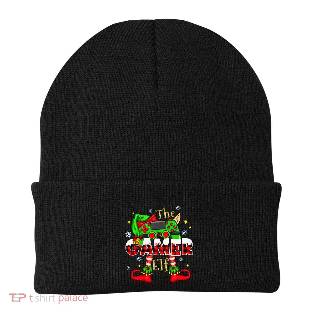 Gamer Elf Family Matching Group Christmas Video Game Xmas  Beanie