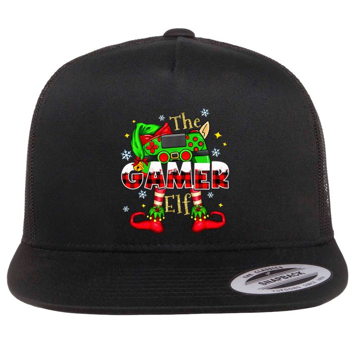 Gamer Elf Family Matching Group Christmas Video Game Xmas  Flatbill Hat
