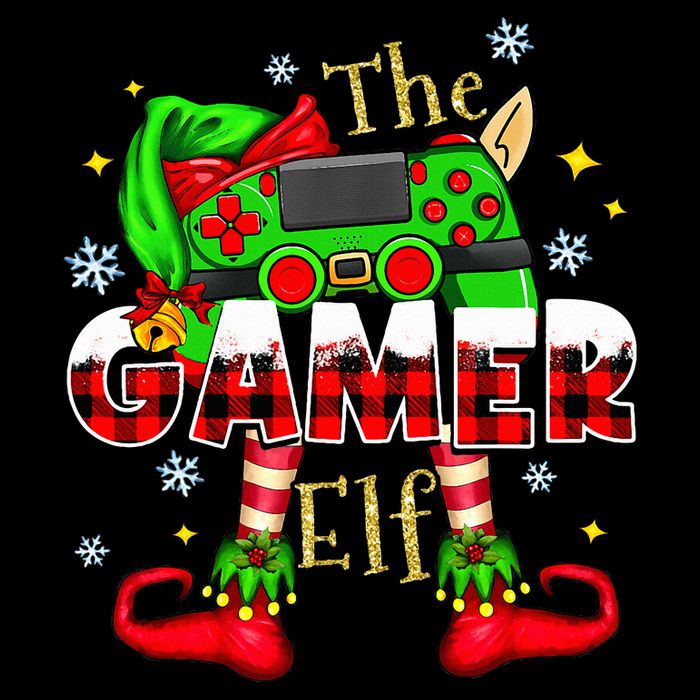 Gamer Elf Family Matching Group Christmas Video Game Xmas  Flatbill Hat