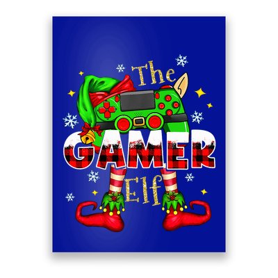 Gamer Elf Family Matching Group Christmas Video Game Xmas  Poster