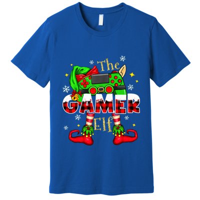 Gamer Elf Family Matching Group Christmas Video Game Xmas  Premium T-Shirt
