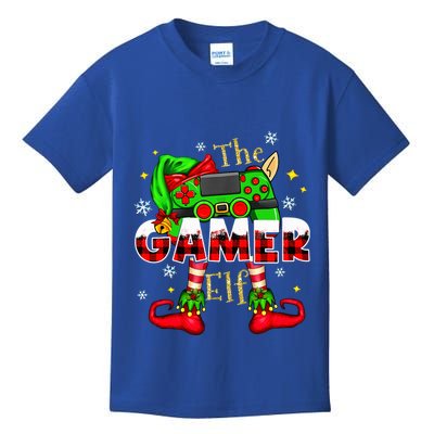 Gamer Elf Family Matching Group Christmas Video Game Xmas  Kids T-Shirt