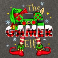 Gamer Elf Family Matching Group Christmas Video Game Xmas  Cotton Canvas Backpack