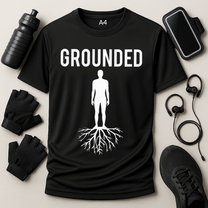 Grounded Earthing Cooling Performance Crew T-Shirt