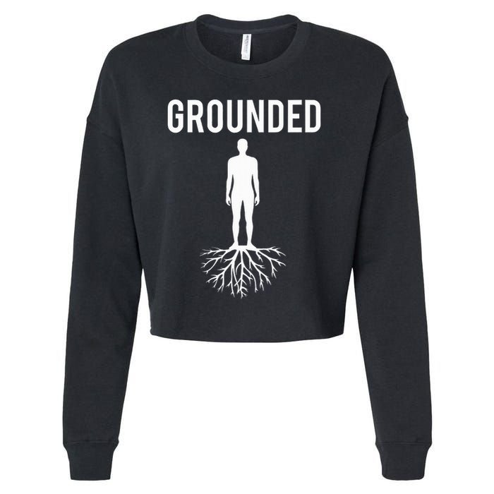 Grounded Earthing Cropped Pullover Crew