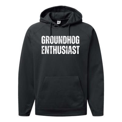 Groundhog Enthusiast Performance Fleece Hoodie