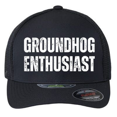 Groundhog Enthusiast Flexfit Unipanel Trucker Cap