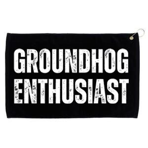 Groundhog Enthusiast Grommeted Golf Towel