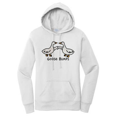 Goose Embroidered Goose Bumps Silly Goose Women's Pullover Hoodie