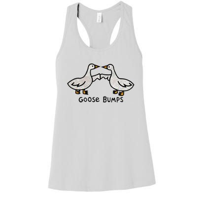 Goose Embroidered Goose Bumps Silly Goose Women's Racerback Tank