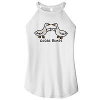 Goose Embroidered Goose Bumps Silly Goose Women's Perfect Tri Rocker Tank