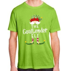 Goaltender Elf Group Christmas Funny Pajama Party Great Gift Adult ChromaSoft Performance T-Shirt