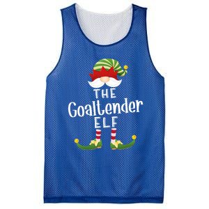 Goaltender Elf Group Christmas Funny Pajama Party Great Gift Mesh Reversible Basketball Jersey Tank