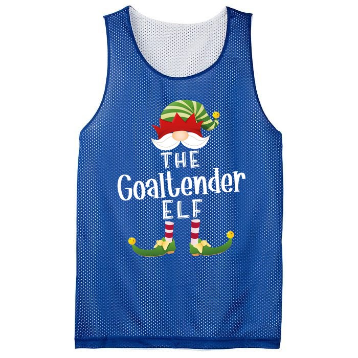 Goaltender Elf Group Christmas Funny Pajama Party Great Gift Mesh Reversible Basketball Jersey Tank