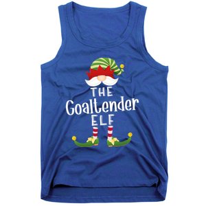 Goaltender Elf Group Christmas Funny Pajama Party Great Gift Tank Top