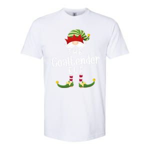 Goaltender Elf Group Christmas Funny Pajama Party Great Gift Softstyle CVC T-Shirt