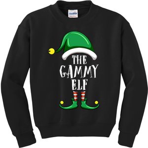 Gammy Elf Group Matching Family Christmas Funny Kids Sweatshirt