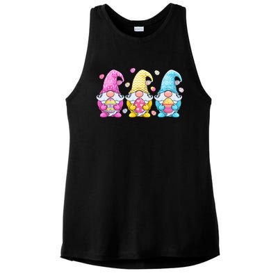 Gnome Easter Gift Gnomes Eggs Hunting Gift Ladies PosiCharge Tri-Blend Wicking Tank