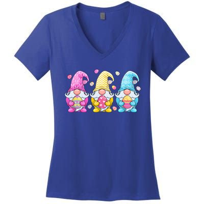 Gnome Easter Gift Gnomes Eggs Hunting Gift Women's V-Neck T-Shirt