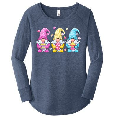 Gnome Easter Gift Gnomes Eggs Hunting Gift Women's Perfect Tri Tunic Long Sleeve Shirt