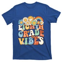 Groovy Eighth Grade Vibes Retro Teacher First Day Of School Gift T-Shirt