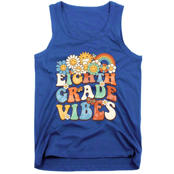 Groovy Eighth Grade Vibes Retro Teacher First Day Of School Gift Tank Top