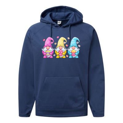 Gnome Easter Gift Gnomes Eggs Hunting Gift Performance Fleece Hoodie