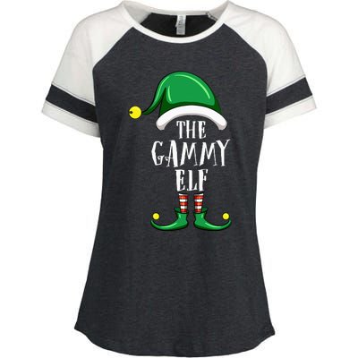 Gammy Elf Group Matching Family Christmas Funny Enza Ladies Jersey Colorblock Tee