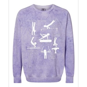 Gymnastics Events Colorblast Crewneck Sweatshirt