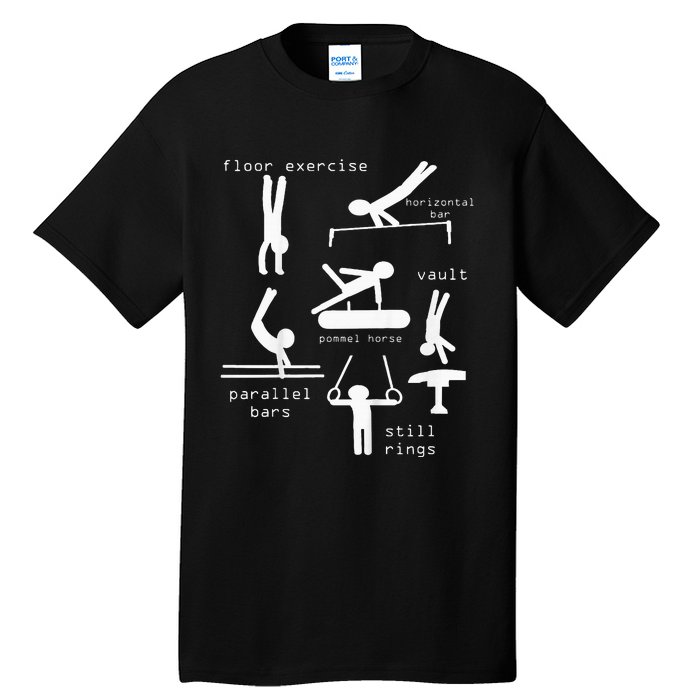 Gymnastics Events Tall T-Shirt