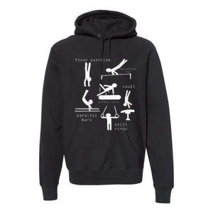 Gymnastics Events Premium Hoodie