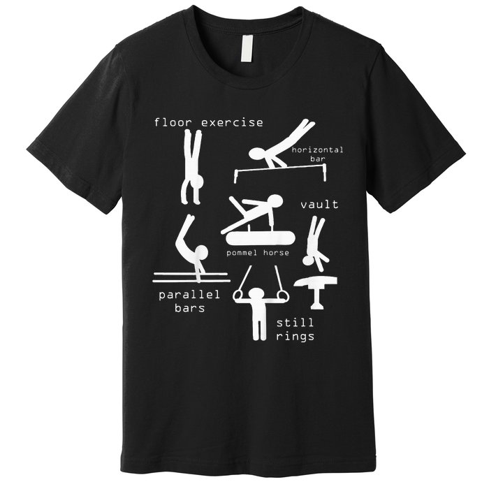 Gymnastics Events Premium T-Shirt