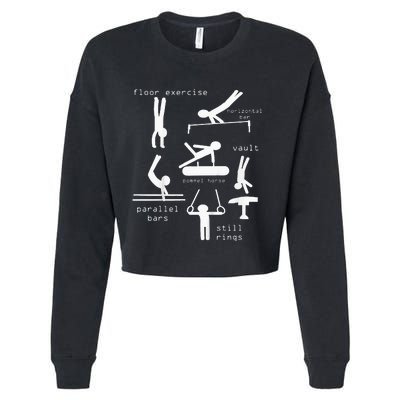 Gymnastics Events Cropped Pullover Crew