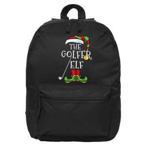 Golfer Elf Golf Family Matching Christmas Group Funny 16 in Basic Backpack