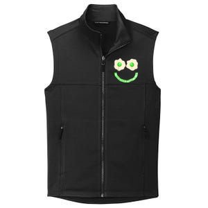 Green Eggs Ham Smile Face Brunch Breakfast Costume Collective Smooth Fleece Vest