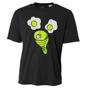 Green Eggs Ham Smile Face Brunch Breakfast Costume Cooling Performance Crew T-Shirt