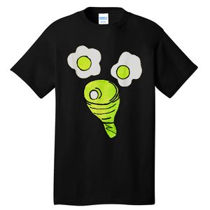 Green Eggs Ham Smile Face Brunch Breakfast Costume Tall T-Shirt