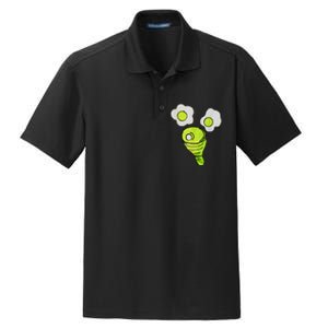 Green Eggs Ham Smile Face Brunch Breakfast Costume Dry Zone Grid Polo