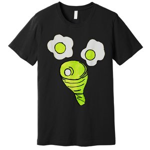 Green Eggs Ham Smile Face Brunch Breakfast Costume Premium T-Shirt