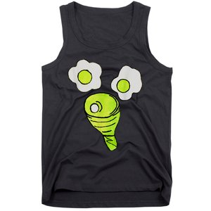 Green Eggs Ham Smile Face Brunch Breakfast Costume Tank Top