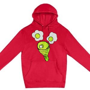 Green Eggs Ham Smile Face Brunch Breakfast Costume Premium Pullover Hoodie