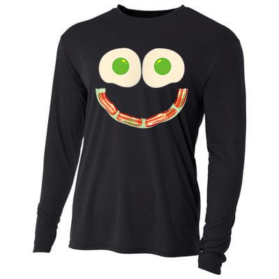 Green Eggs Ham Smile Face Brunch Breakfast Costume Cooling Performance Long Sleeve Crew