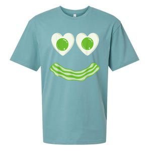 Green Eggs Ham Smile Face Brunch Breakfast Costume Sueded Cloud Jersey T-Shirt