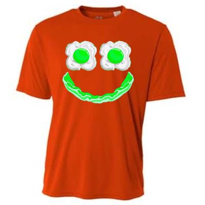 Green Eggs Ham Smile Face Brunch Breakfast Cooling Performance Crew T-Shirt