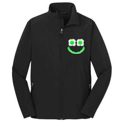 Green Eggs Ham Smile Face Brunch Breakfast Core Soft Shell Jacket