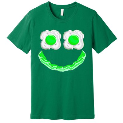 Green Eggs Ham Smile Face Brunch Breakfast Premium T-Shirt